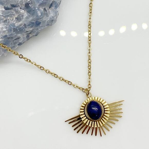 Anthropologie Jewelry - NEW Starry Blue Night Lapis Necklace